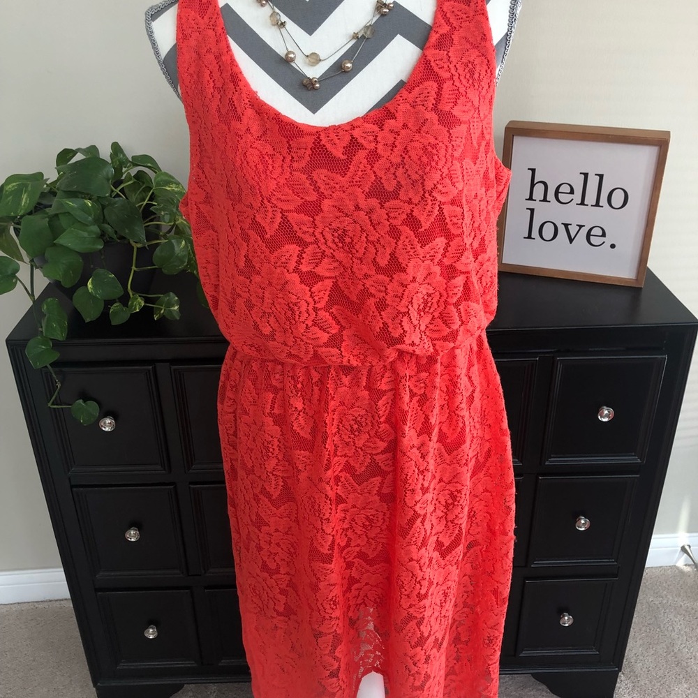 Asymmetrical Lace Dress